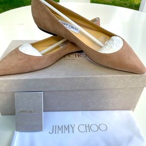 NIB Jimmy Choo Romy Flat Beige Size 38